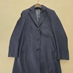 <ハンガー>LARDINI ネイビー ウール チェスターコート 44 ハンガー>LARDINI ネイビー ウール チェスターコート 44 - メルカリ