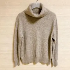 UNIQLO ユニクロ ニット タートルネック カシミヤ100% グレー XL