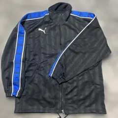 PUMA スポーツジャケット のみ ブラック/ブルーSS