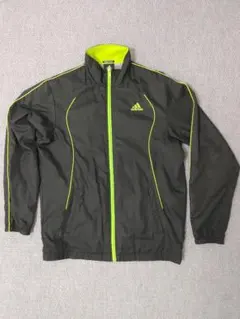 adidas ClimaProof ウィンドブレーカー M 黒/蛍光黄