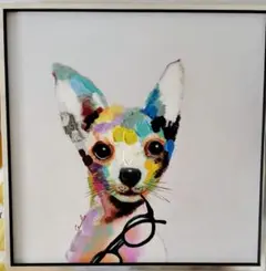 キャンバス油絵 専用 真珠の耳飾りの青いターバンの犬 フェルメール