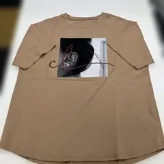 ベージュ半袖Tシャツ CAREFUL LINES
