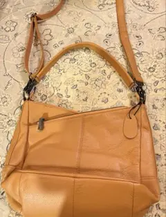 ショルダーバッグ 合皮 イエロー 2way