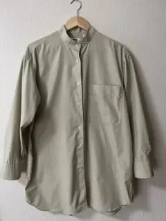 UNIQLO Uユニクロユーハンドカラー長袖オーバーサイズシャツ美品