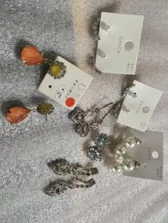 ピアス7セット　未使用　キャッチ1つ紛失