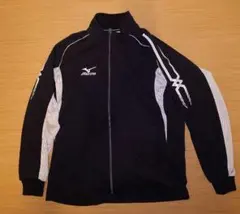 ◇Mizuno ジャージ トラックジャケット 黒 ランニングウェア Мのサムネイル