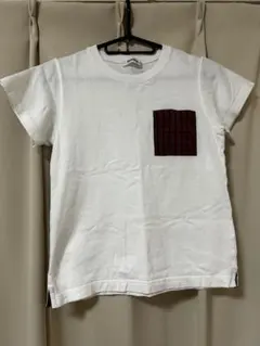 ファミリア　チェック柄ポケットTシャツ140のサムネイル