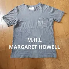 MHL. MARGARET HOWELL ロゴポケットTシャツ グレー Mのサムネイル