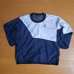 GIRAUDM 長袖ウォームアップウェア ネイビー/ホワイト 裏地付きピステ