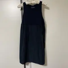 S MaxMara ネイビー ノースリーブ ワンピース