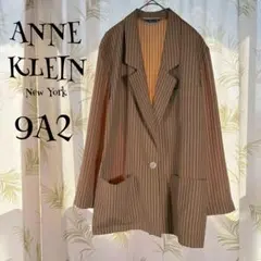 【アンクライン】ストライプ　薄手　テーラードジャケット　大きいサイズ　9A2
