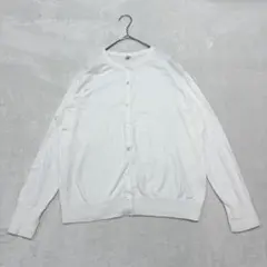 ユニクロ◇UVカットスーピマコットンクルーネックカーディガン 긴팔 큰 사이즈