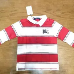 BURBERRY 赤白ストライプ ラガーシャツ 90cm