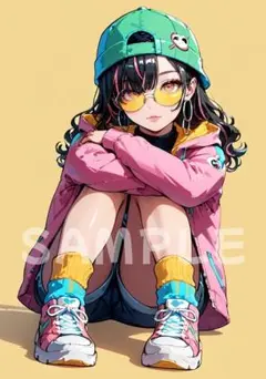 ◆一点物◆A4サイズ ポスター AIイラスト 高画質 コレクション アニメ 19