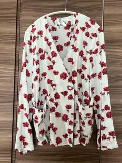 極美品【ロンハーマン エキップモン】シルク100% 花柄ブラウス ジャケット