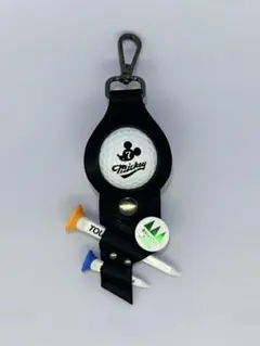 TOURTEEホルダー★マーカー★ツアーティーケース★ゴルフボールポーチ本革黒