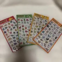 【韓国正規品】⭐️ポケモン3Dクリスタルシール4枚セット