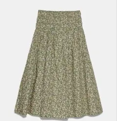 E*m様 ZARA フラワープリント　ハイウエストスカート