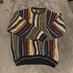 CROFT & BARROW 3Dニット vintage コットン coogi