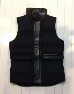 プレミア使用！HOSU Lefty-h　異素材ミックスダウンベスト