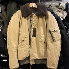 サージュデクレ ビームスプラス別注　フライトジャケット　B-15 ベージュ　XL