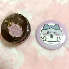 【ちいかわ】ハチワレ　メタルチャームコレクション・缶バッジセット