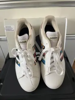 adidas GRANDCOURT BASE 2.0 W ホワイト/マルチカラー