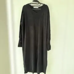 AMERICAN HOLIC 黒 ロングニットワンピース M