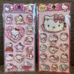 ③ サンリオ　ハローキティ　シャカシャカウォーターシール ステッカー 2点セット