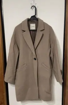 ジーナシス　ベージュ　チェスターコート