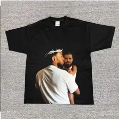 Kendrick Lamar Drake フォトTシャツ ブラックのサムネイル