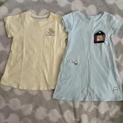 すみっコぐらしTシャツ チュニック ワンピース110のサムネイル