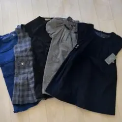 ZARAなど女の子秋冬ワンピ　5点まとめ売り　140cm前後