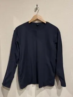 ダブルテーラリング ロングスリーブ Tシャツ デサント オルテライン ネイビーのサムネイル