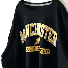 MANCHSTER TRACK & FIELD Tシャツ XL ブラック黒 古着
