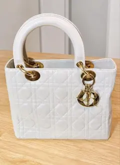 レディディオール パテント(エナメル)レザー ミディアム White - メルカリ