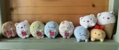 すみっコぐらし　ユニクロ　UNIQLO　ノベルティ　てのり　ぬいぐるみ　９個のサムネイル