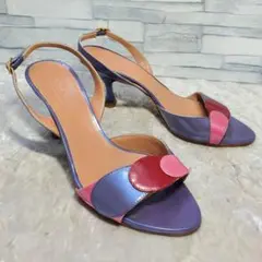 【未使用品】Max Mara 22cm ミュール 紫 35 y2kのサムネイル