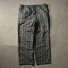 希少 OLD UNIQLO 90s チェック柄 パンツ スラックス ワイド L