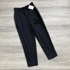 ブラック カジュアルパンツ ウエストゴム