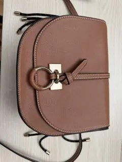 ZARA ブラウン ショルダーバッグ