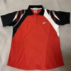 YONEX ポロシャツ レッド/ブラック/ホワイト