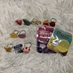 カプセルトイリング 10個セット　おにぎり　おでん　ピュレグミ