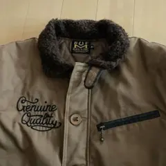 良品！BLACK FLAME デッキジャケット ブラックフレイム 刺繍 マリア像