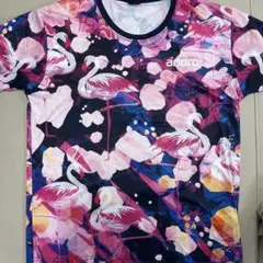 卓球ウェア　andro フラミンゴ柄 Lサイズウェア