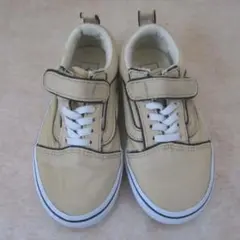 バンズ オールドスクール　ベージュ/黒　18㎝　ok2412C