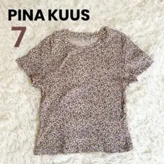 PINA KUUS★ピナクース フラワープリントリブTシャツ 日本製　Y2K