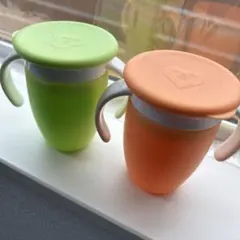 マンチキン プラスチック ハンドル付きミラクルカップ2個