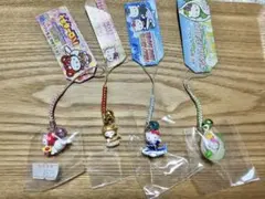 ハローキティ根付けストラップ 4個セット