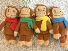 おさるのジョージ　ぬいぐるみx４